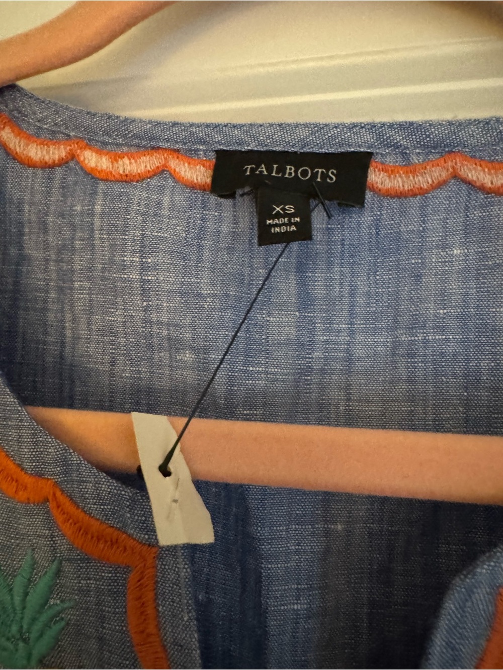 Talbots linen blend top size XS - Picture 3 of 4